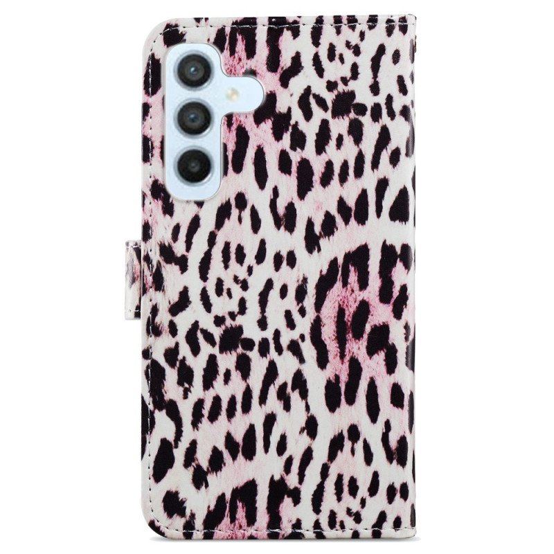 Fodral Samsung Galaxy A54 5G Med Kedjar Strappy Leopard Style