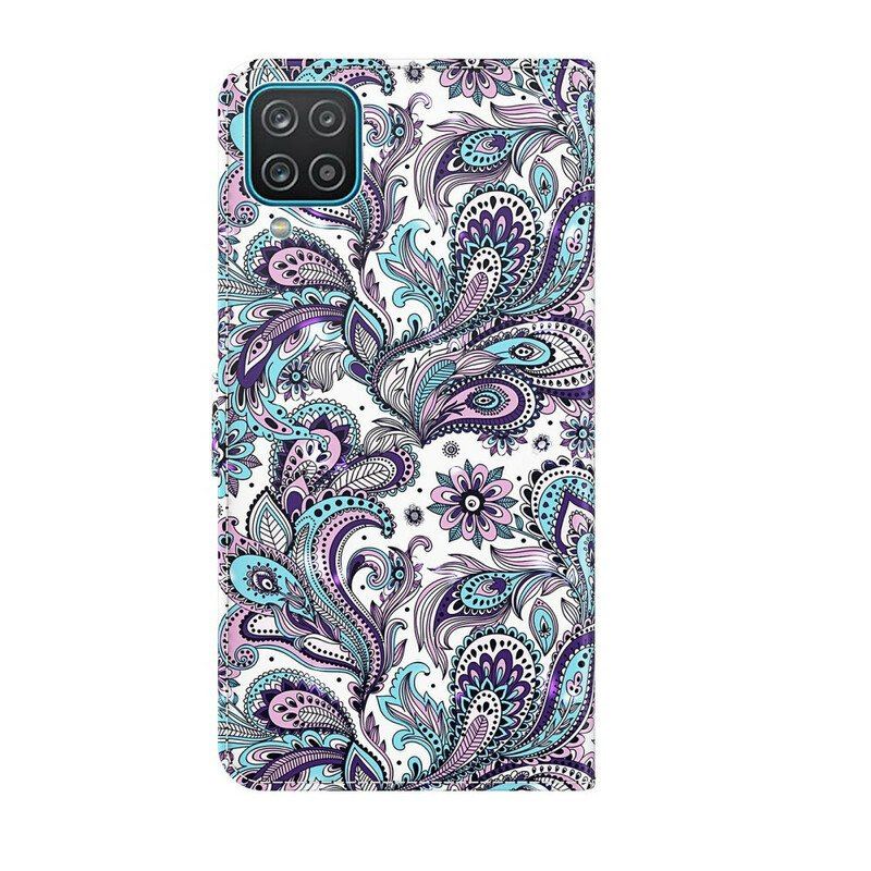 Fodral Samsung Galaxy M12 / A12 Blommor Mönster