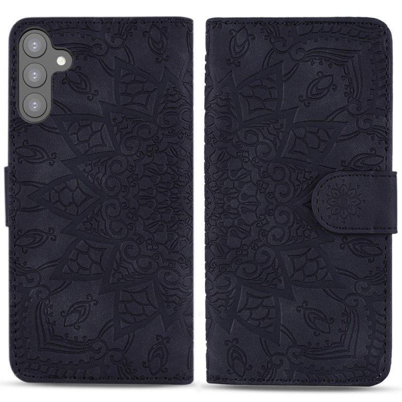 Fodral Samsung Galaxy S23 5G Med Kedjar Snygg Strappy Mandala