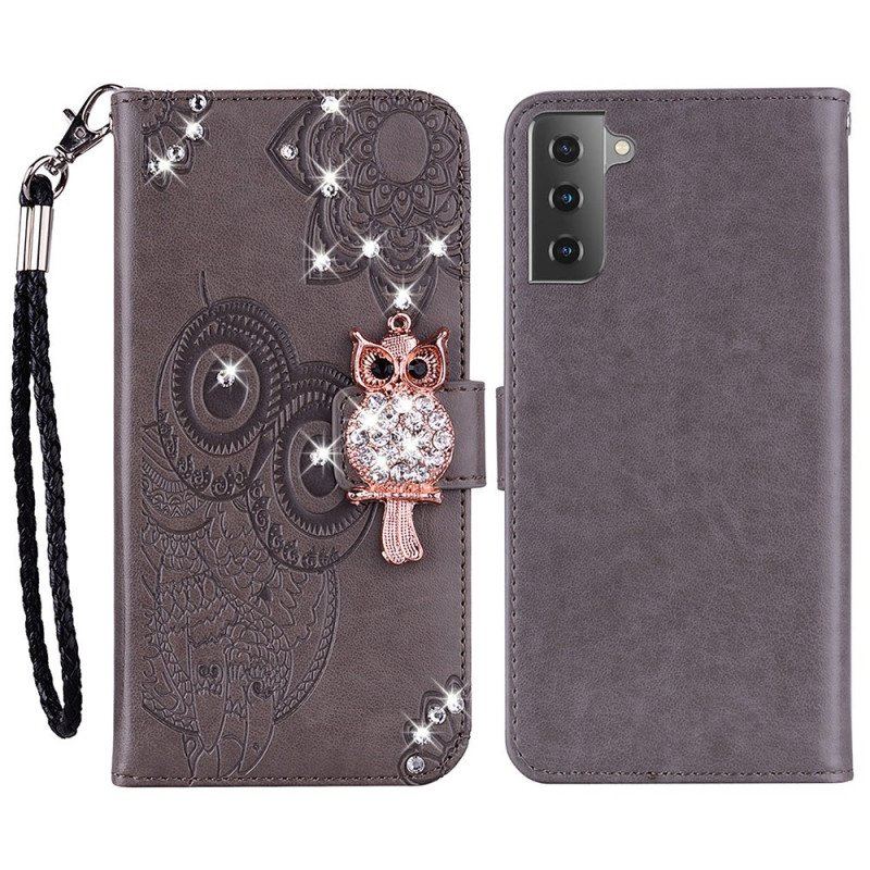 Fodral Samsung Galaxy S23 5G Uggla Mandala Och Charm