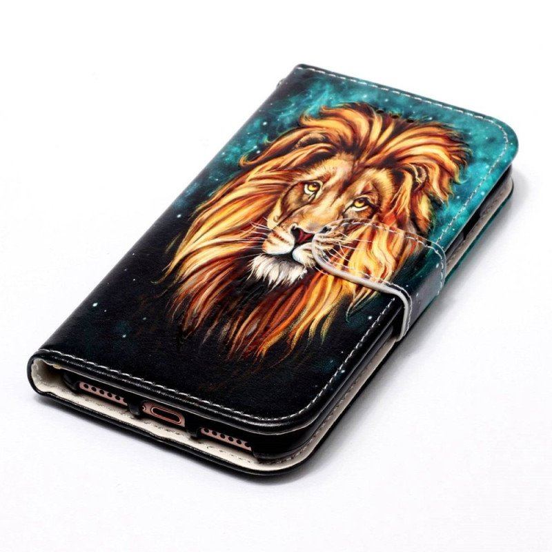 Fodral Samsung Galaxy S23 Plus 5G Med Kedjar Lanyard Lion