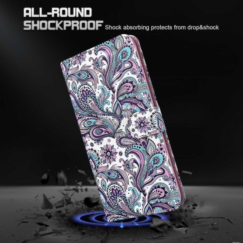 Fodral Samsung Galaxy S23 Plus 5G Med Kedjar Strappy Paisley Mönster