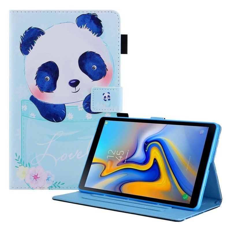 Fodral Samsung Galaxy Tab A7 Lite Söt Panda