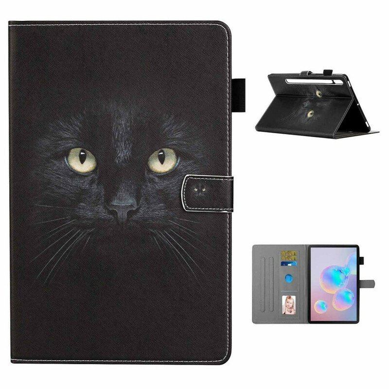 Fodral Samsung Galaxy Tab S8 / Tab S7 Svart Katt