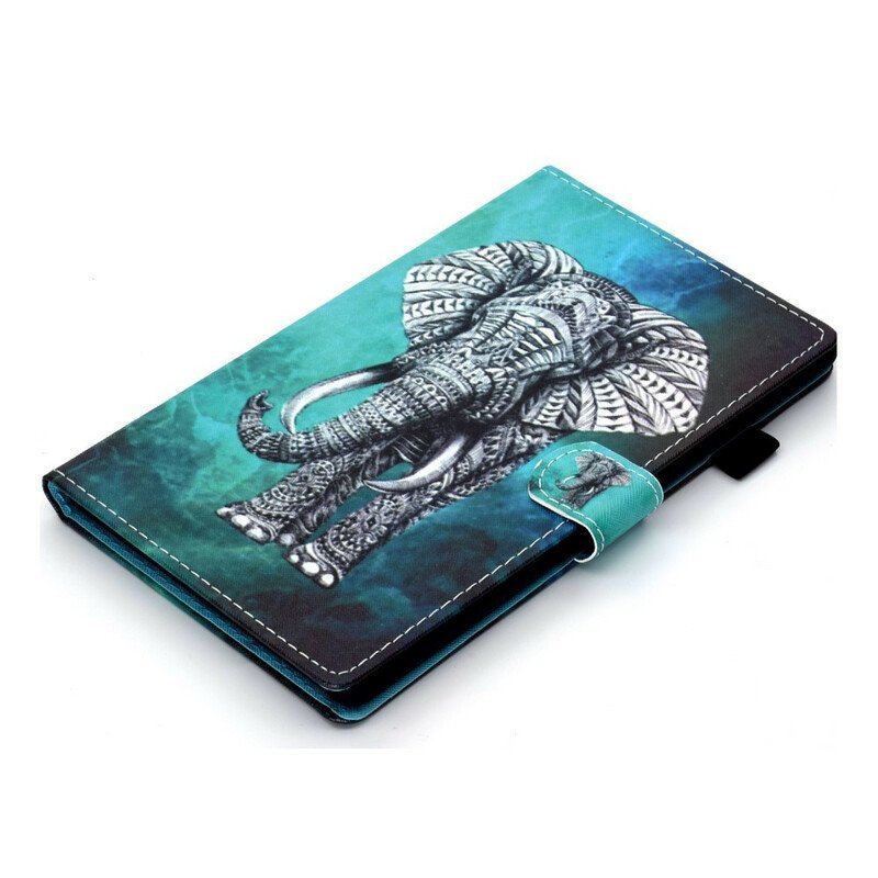 Fodral Samsung Galaxy Tab S8 / Tab S7 Tribal Elefant