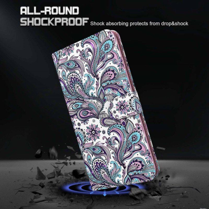 Fodral Sony Xperia 5 IV Med Kedjar Strappy Paisley Mönster