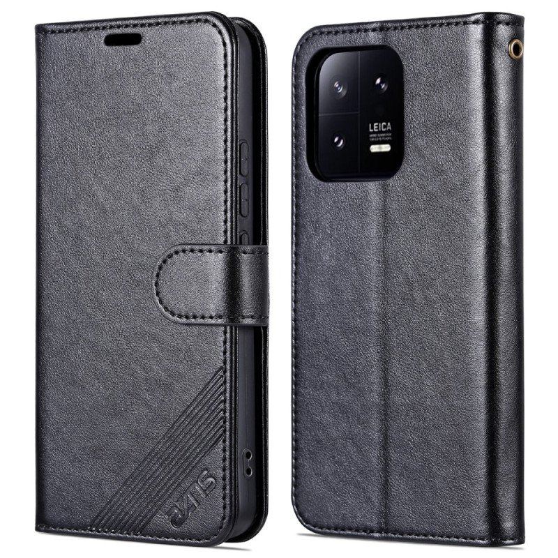 Fodral Xiaomi 13 Azns Lädereffekt