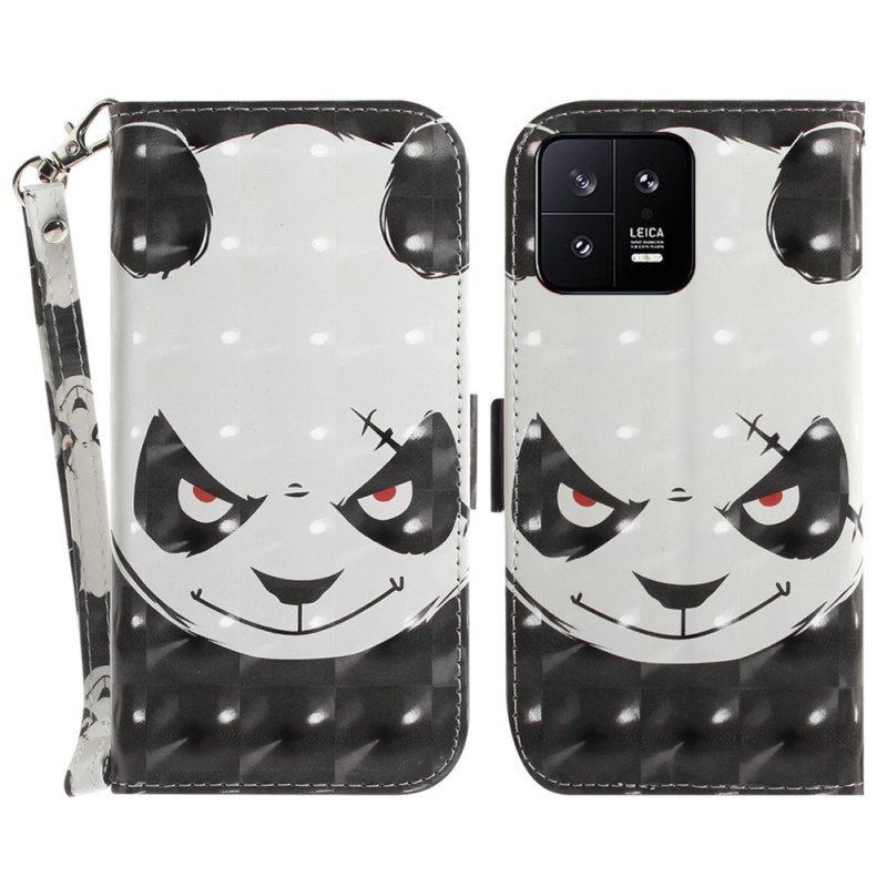 Fodral Xiaomi 13 Med Kedjar Arg Panda Med Snodd