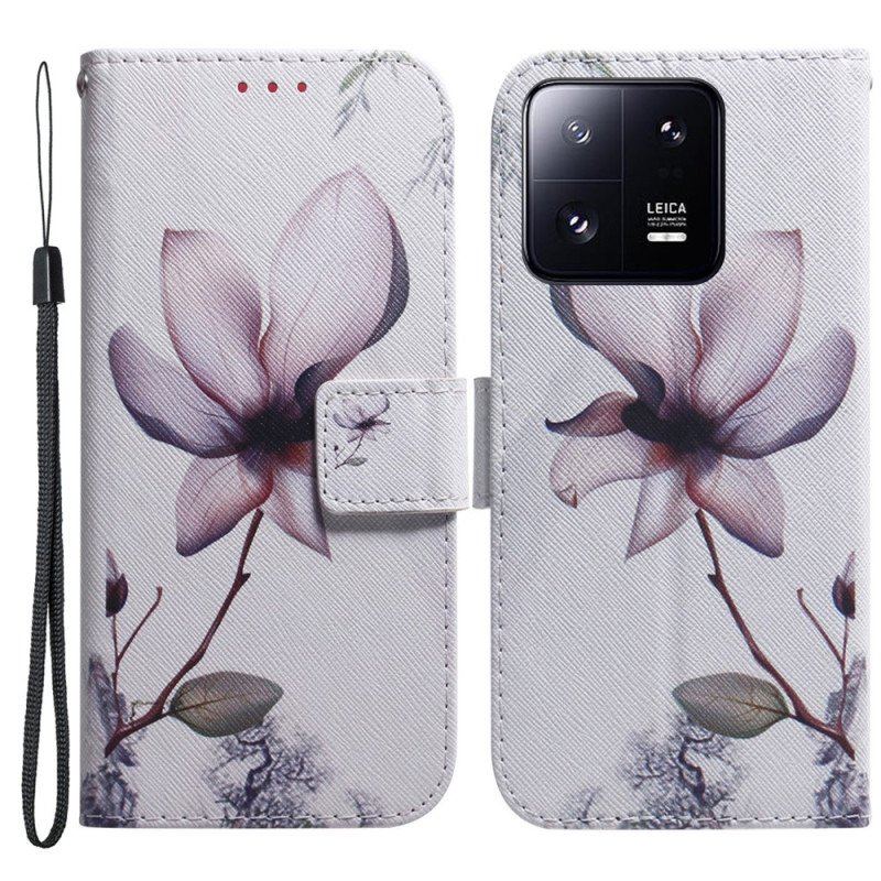 Fodral Xiaomi 13 Pro Med Kedjar Strappy Rose Flower