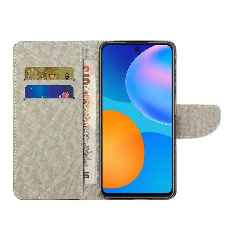 Fodral Xiaomi Redmi Note 10 5G Grönt Lövträd