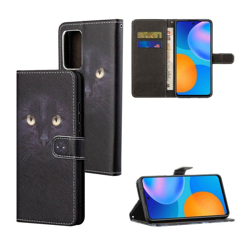 Fodral Xiaomi Redmi Note 10 5G Med Kedjar Strappy Cat Eyes