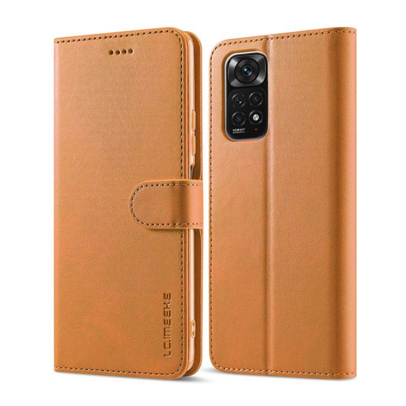 Fodral Xiaomi Redmi Note 11 / 11S Lc.imeeke Lädereffekt