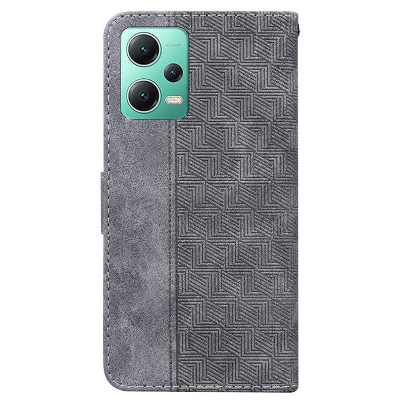 Fodral Xiaomi Redmi Note 12 5G Med Kedjar Strappy Mönster