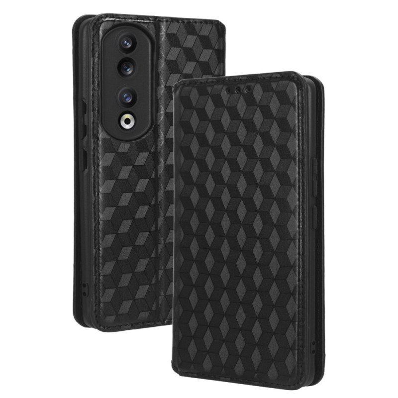 Folio-fodral Honor 90 Pro Läderfodral Kuber