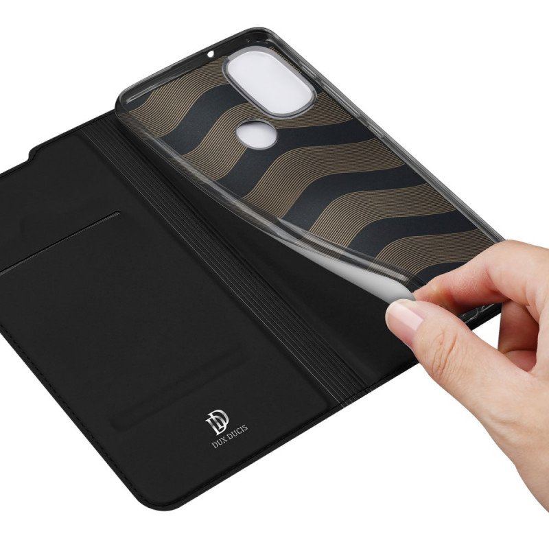 Folio-fodral Moto E40 / E30 / E20 Läderfodral Skin Pro Dux Ducis