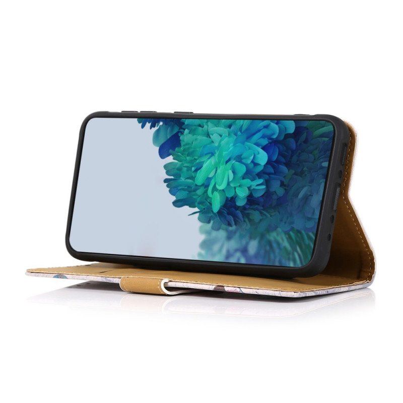 Folio-fodral Moto G71 5G Blommande Träd