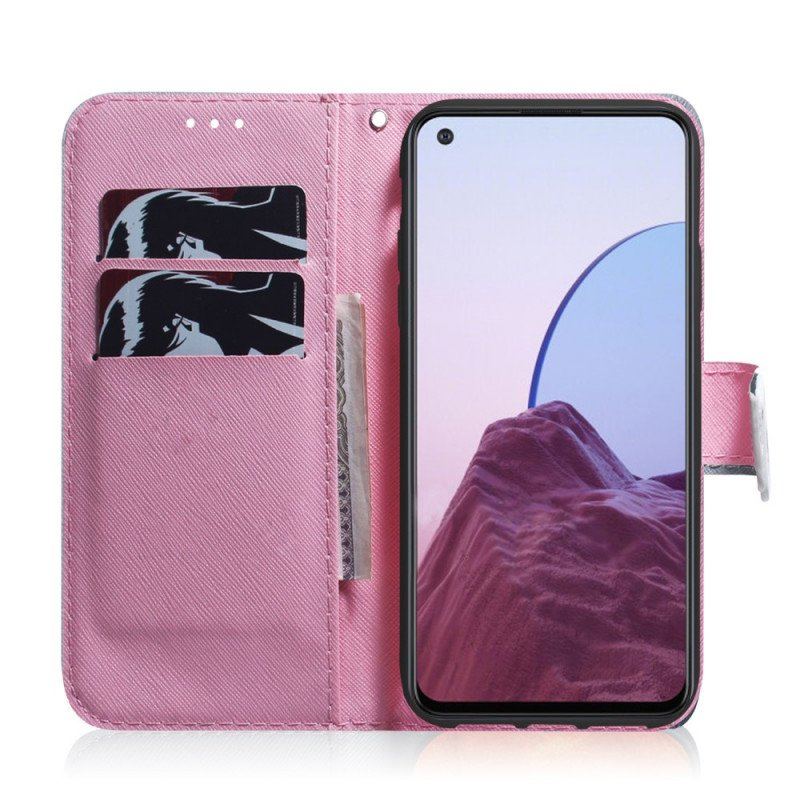 Folio-fodral OnePlus 10 Pro 5G Blomma Dusty Pink