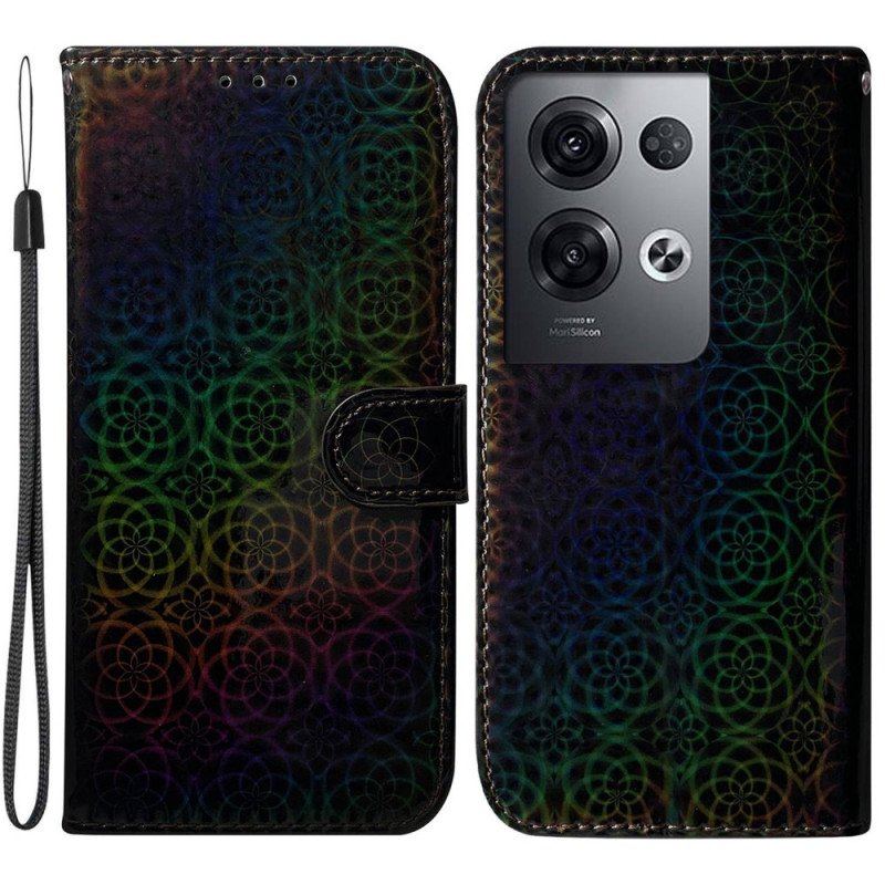 Folio-fodral Oppo Reno 8 Pro Disco-stil