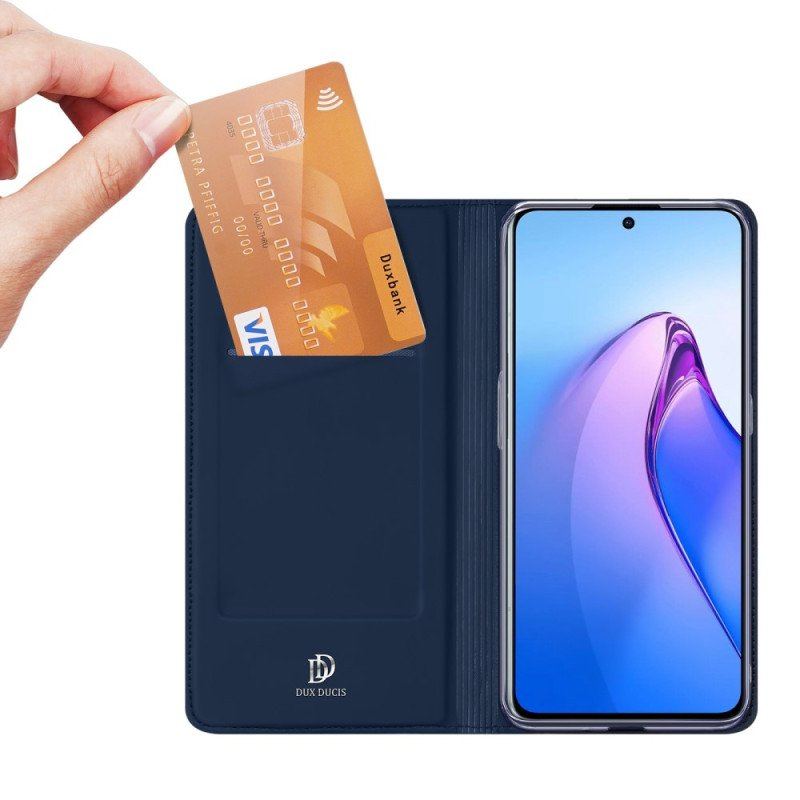 Folio-fodral Oppo Reno 8 Pro Läderfodral Skin Pro Dux Ducis