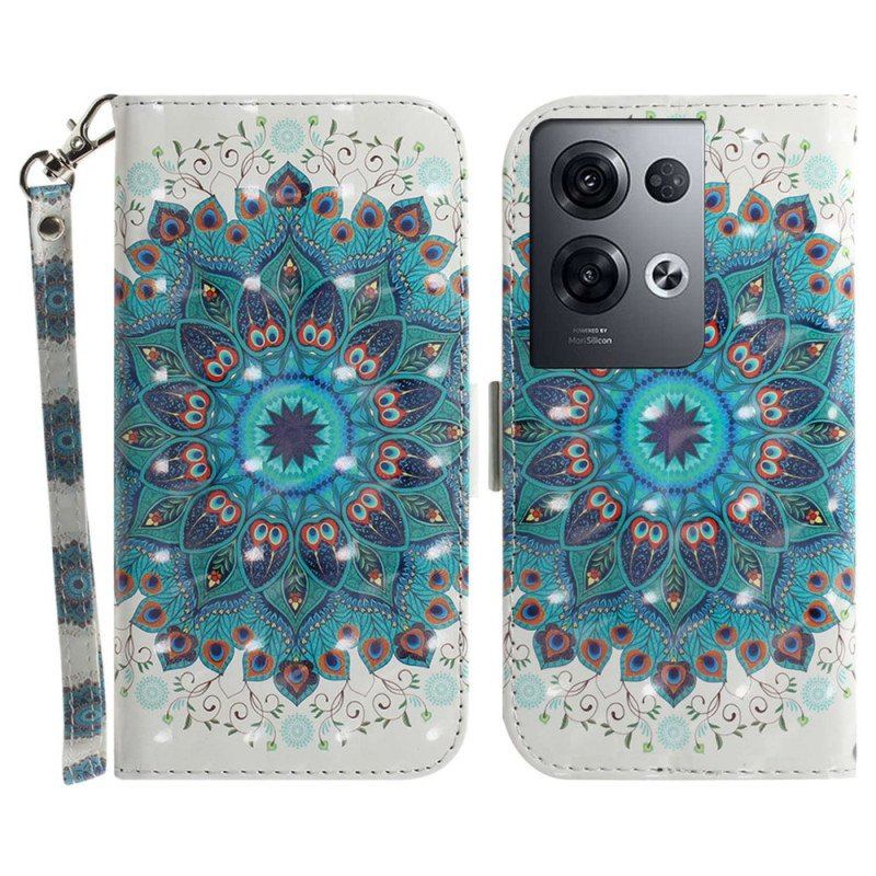 Folio-fodral Oppo Reno 8 Pro Med Kedjar Strappy Mandala