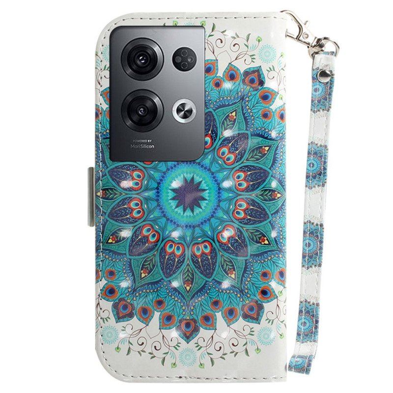 Folio-fodral Oppo Reno 8 Pro Med Kedjar Strappy Mandala