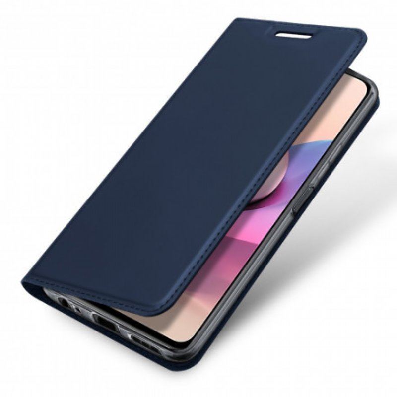 Folio-fodral Poco M5s Läderfodral Skin Pro Dux Ducis