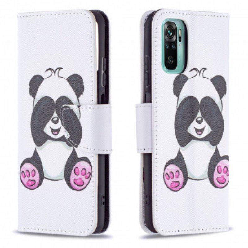 Folio-fodral Poco M5s Panda Kul