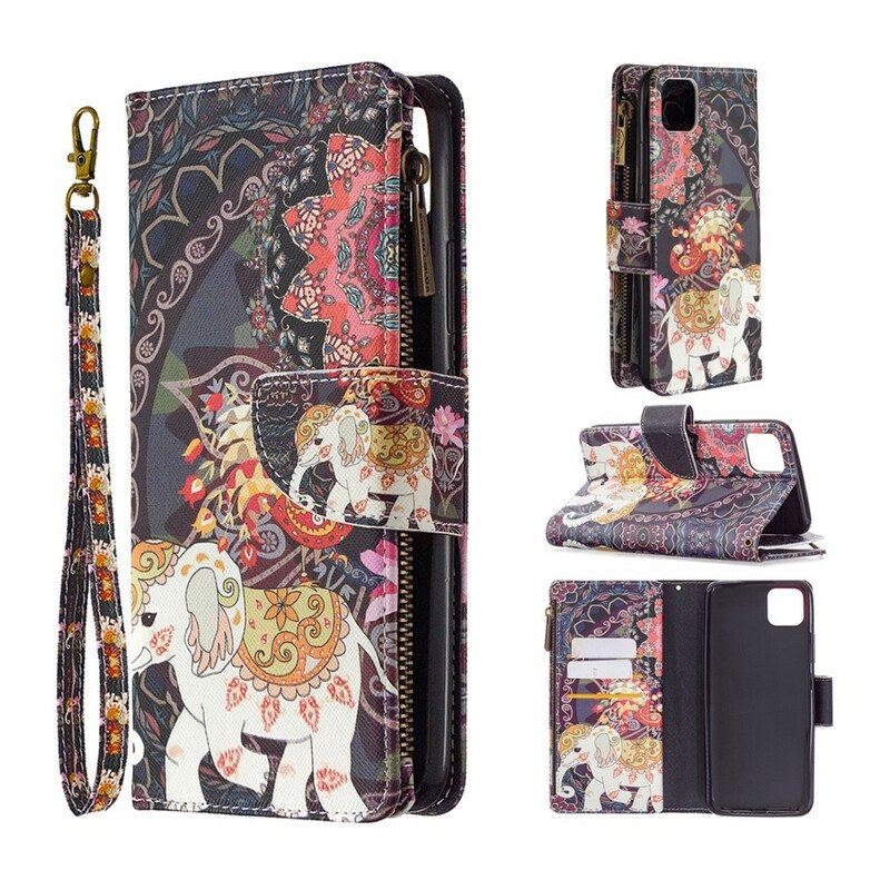 Folio-fodral Realme C11 Elephant Zip-ficka