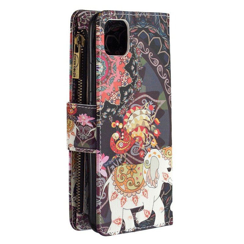 Folio-fodral Realme C11 Elephant Zip-ficka