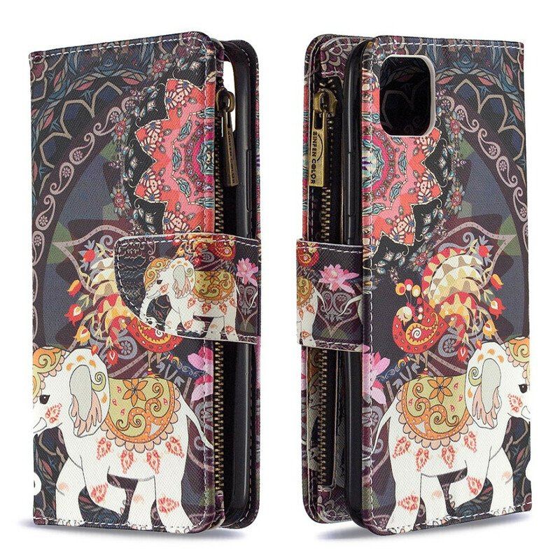 Folio-fodral Realme C11 Elephant Zip-ficka