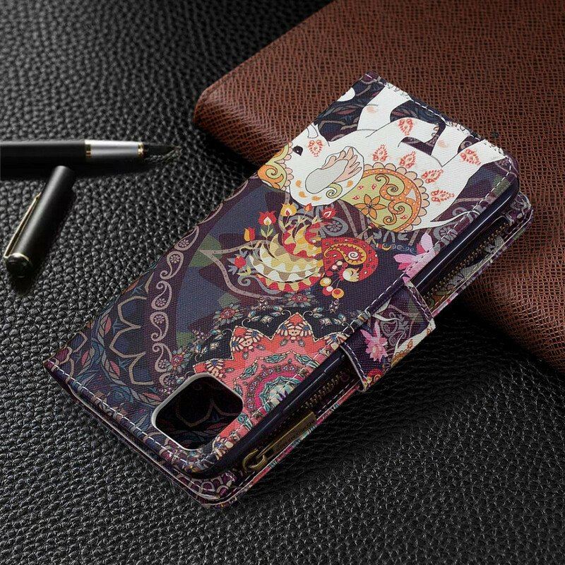 Folio-fodral Realme C11 Elephant Zip-ficka