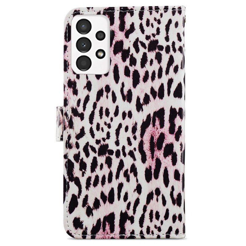 Folio-fodral Samsung Galaxy A13 Leopardmönster