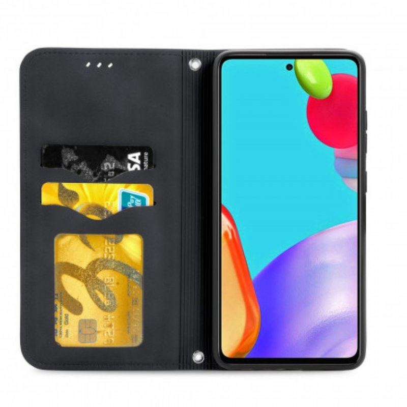 Folio-fodral Samsung Galaxy A52 4G / A52 5G / A52s 5G Läderfodral Chic Lädereffekt