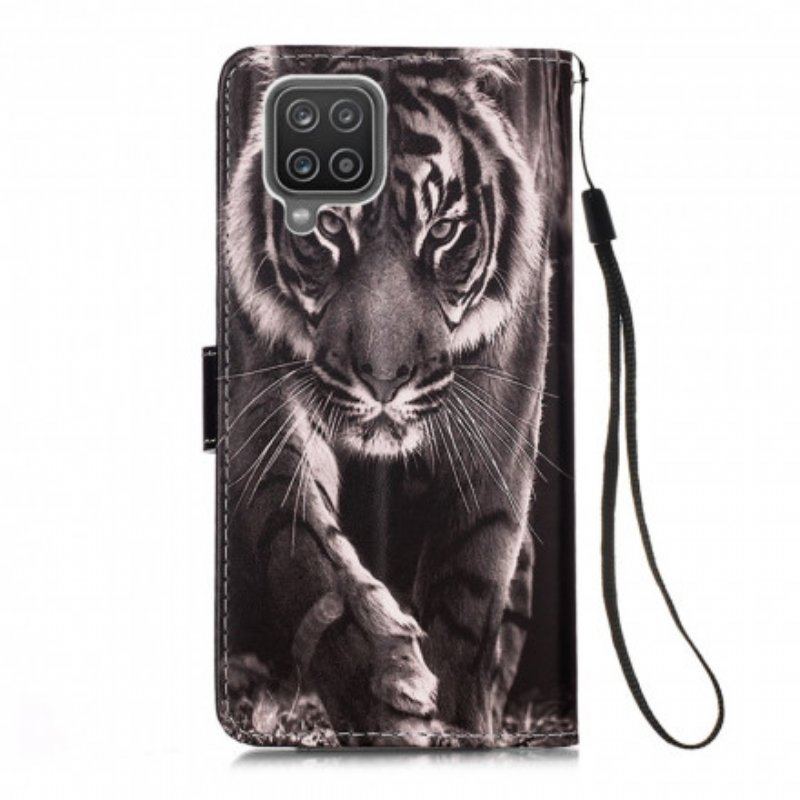 Folio-fodral Samsung Galaxy M12 / A12 Natttiger