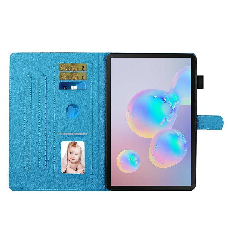 Folio-fodral Samsung Galaxy Tab S8 / Tab S7 Blommande Grenar