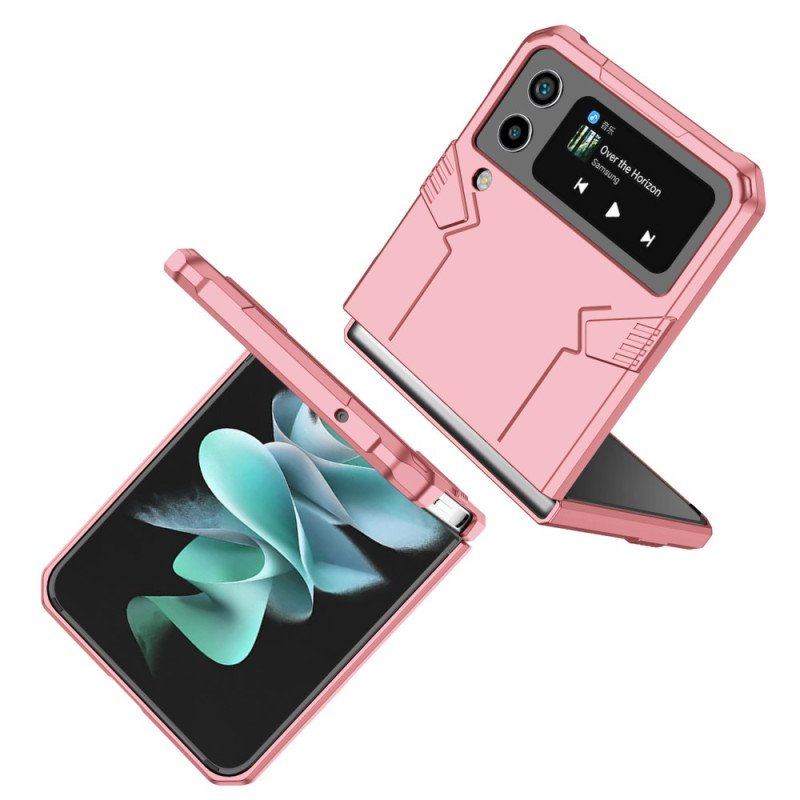 Folio-fodral Skal Samsung Galaxy Z Flip 4 Läderfodral Motståndskraftig Futuristisk