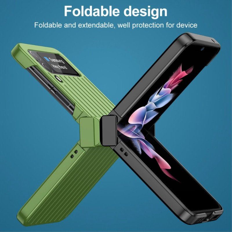 Folio-fodral Skal Samsung Galaxy Z Flip 4 Läderfodral Resväska Design