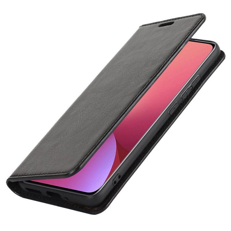 Folio-fodral Xiaomi 12 / 12X Läderfodral Äkta Läder