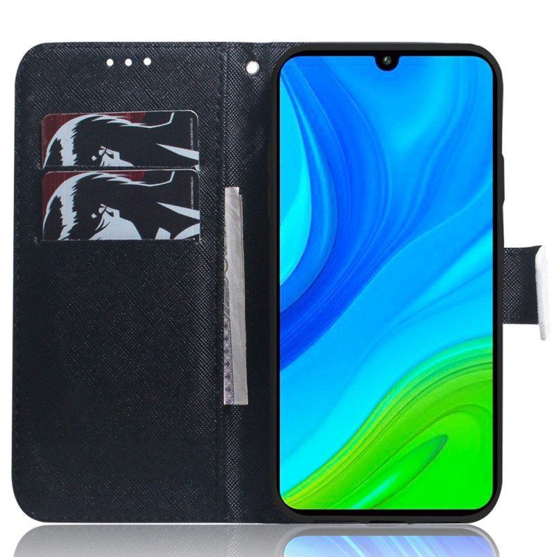 Folio-fodral Xiaomi 12 / 12X Med Kedjar Thong Grafisk Katt