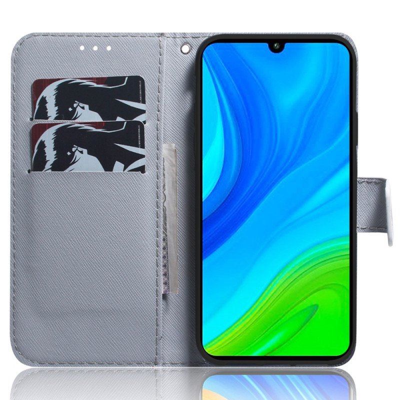 Folio-fodral Xiaomi 13 Med Kedjar Strappy Owls Målning