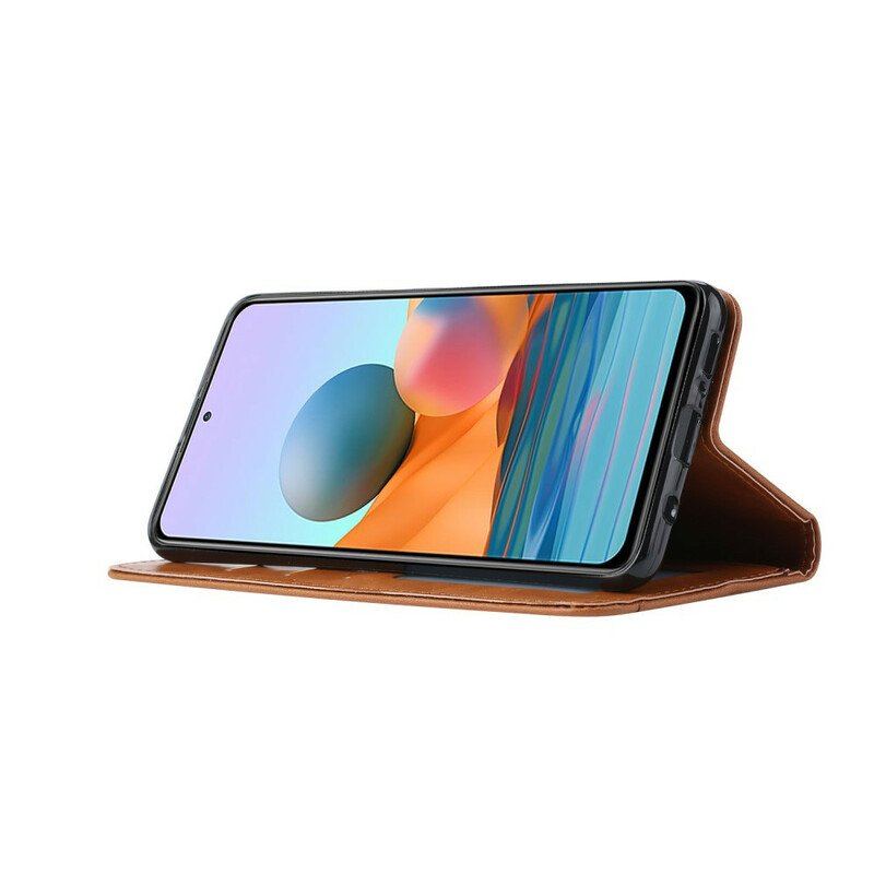 Folio-fodral Xiaomi Redmi Note 10 / 10S Läderfodral Korthållare I Konstläder