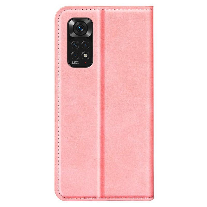 Folio-fodral Xiaomi Redmi Note 11 / 11S Läderfodral Lädereffekt