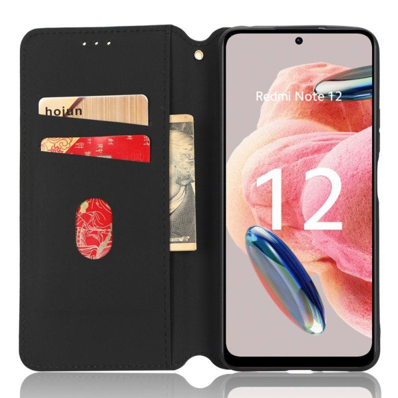 Folio-fodral Xiaomi Redmi Note 12 4G Läderfodral 3d-mönster