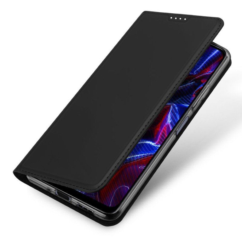 Folio-fodral Xiaomi Redmi Note 12 5G Läderfodral Skin-pro Series Dux Ducis