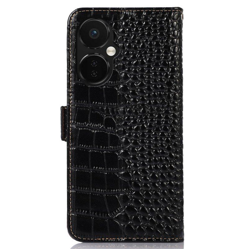 Läderfodral OnePlus Nord CE 3 Lite 5G Crocodile Style Rfid