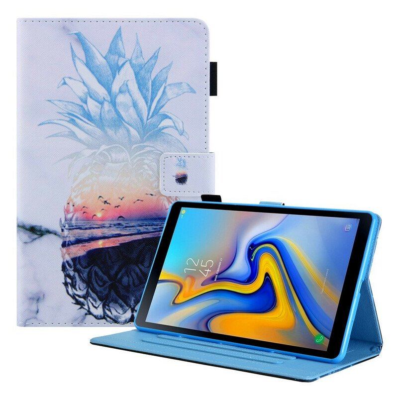 Läderfodral Samsung Galaxy Tab A7 Lite Ananas Mönster