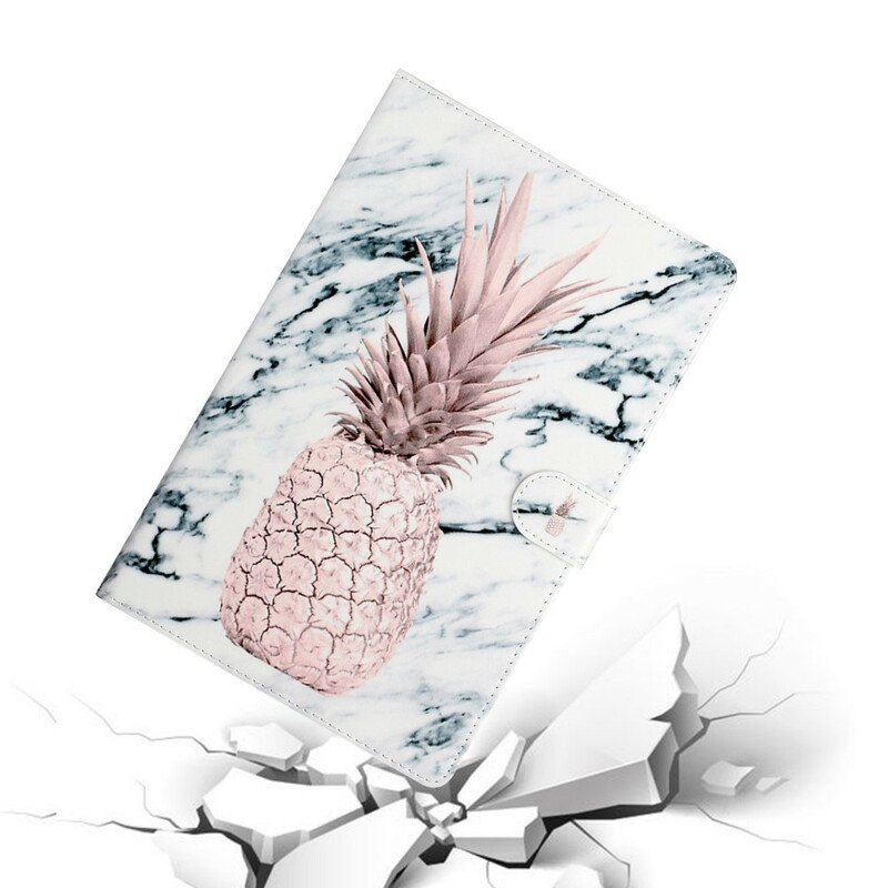 Läderfodral Samsung Galaxy Tab S8 Plus / Tab S7 Plus Ananas