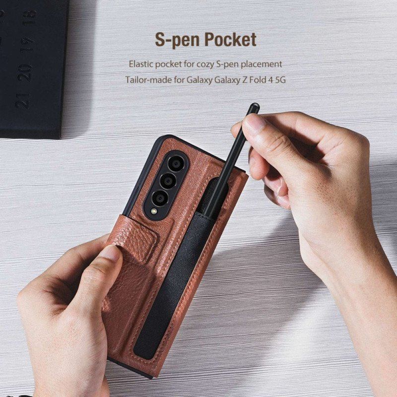 Läderfodral Samsung Galaxy Z Fold 4 Nillkin Konstläder