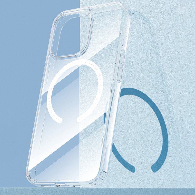 Mobilskal iPhone 14 Plus Transparent Magsafe Rook-kompatibel