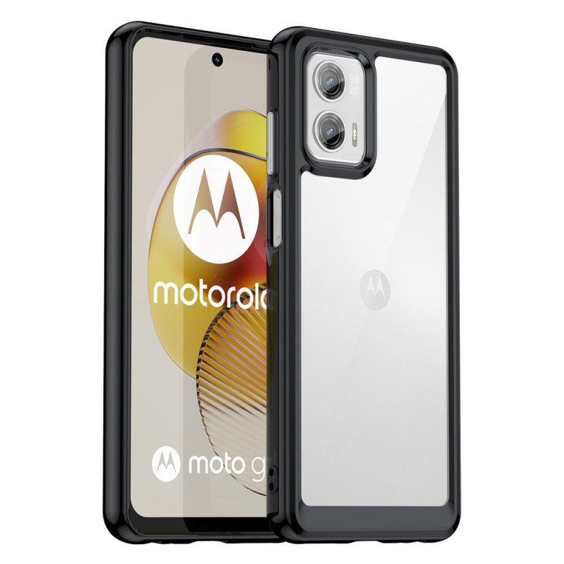 Mobilskal Moto G73 5G Transparent Hybrid